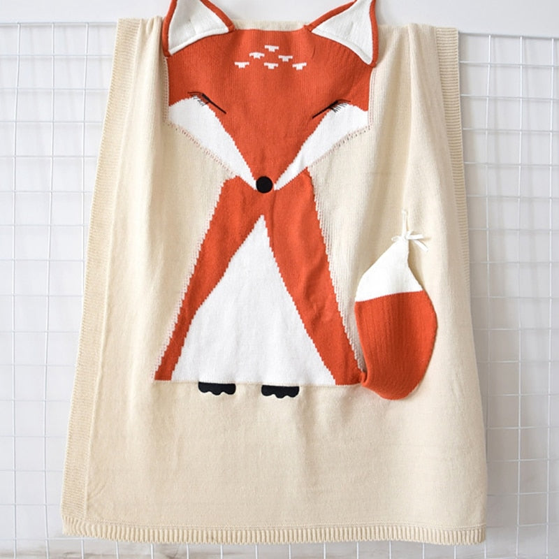 Baby Wool Blanket Fox