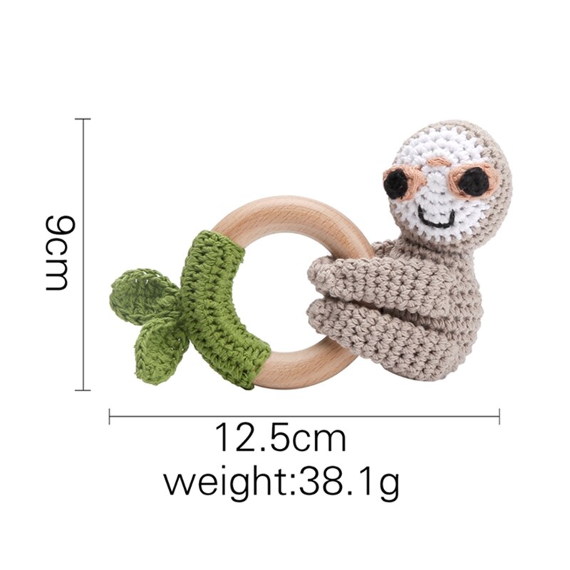 Baby Wooden Musical Teether Animals