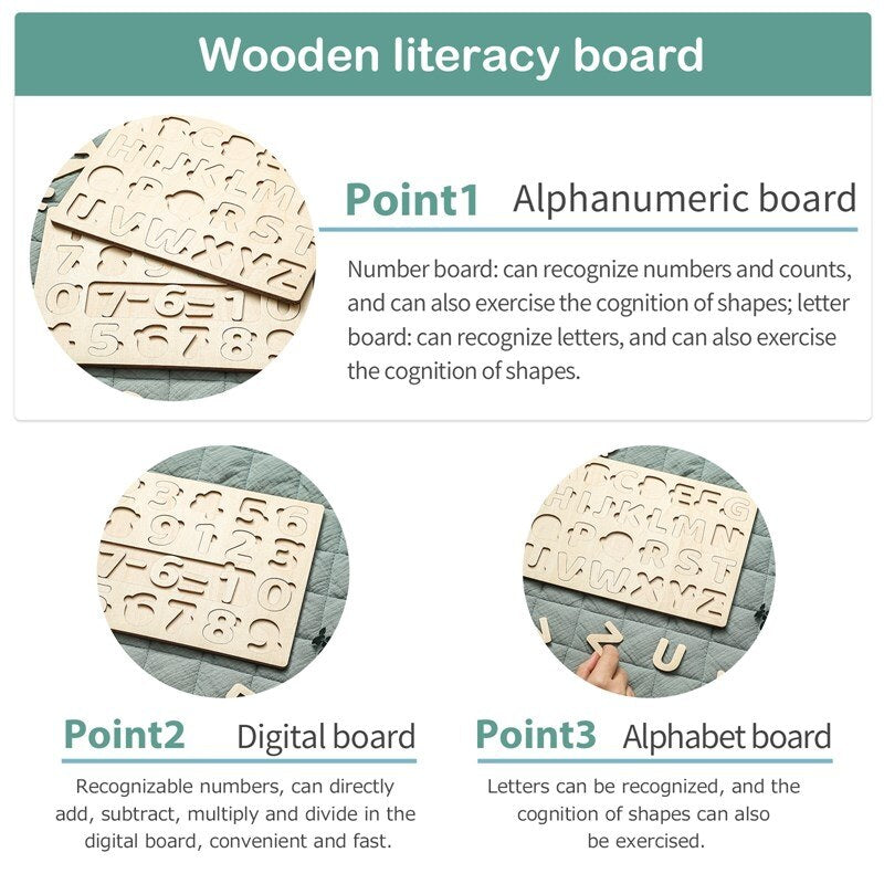 Montessori Wooden Tracking Board