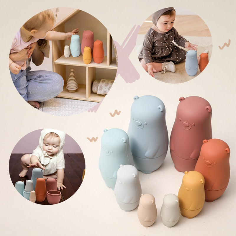 Montessori Nesting Dolls Toy Bear
