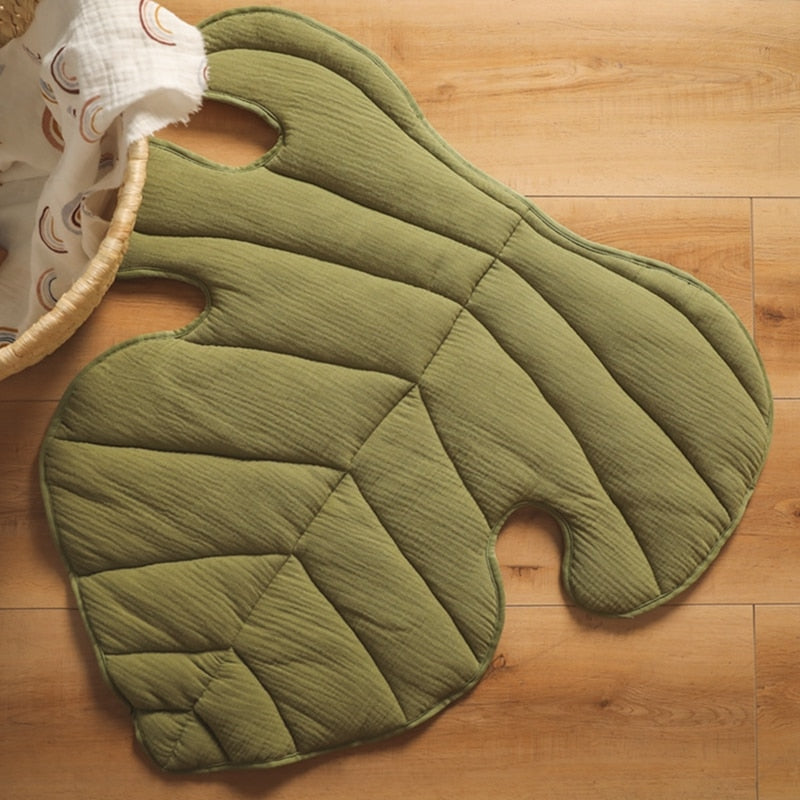 Baby Cotton Play Mat Leaf