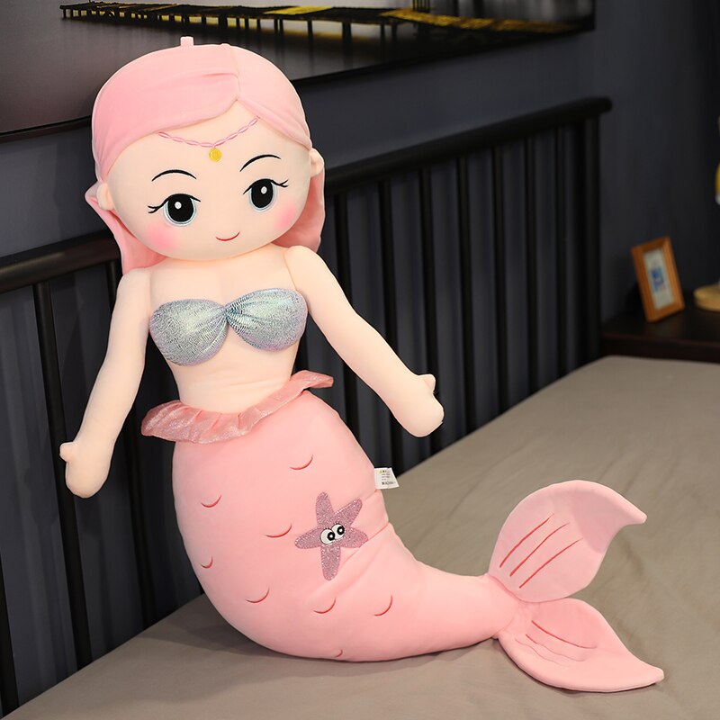 Giant stuffed hot sale mermaid