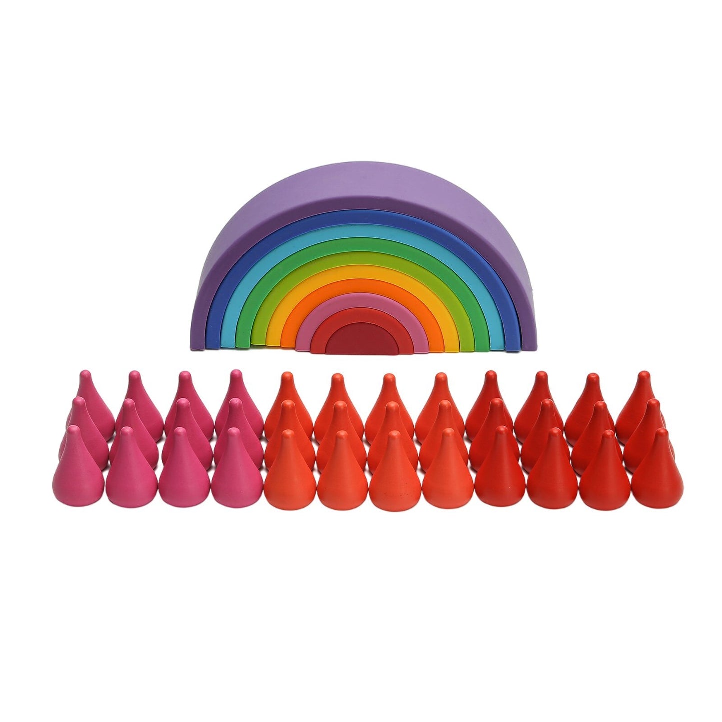 Montessori Rainbow Building Blocks Toy