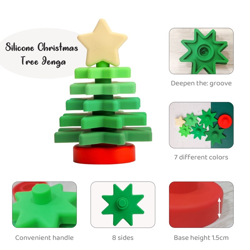 Montessori Silicone Christmas Tree Toys